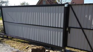 Купить сваи для ворот в Бугульма. Заказать ворота на сваях под ключ от 21540 руб
